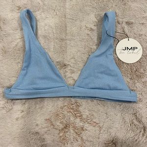 JMP the label bikini top. Marine Lurex line in hermosa top